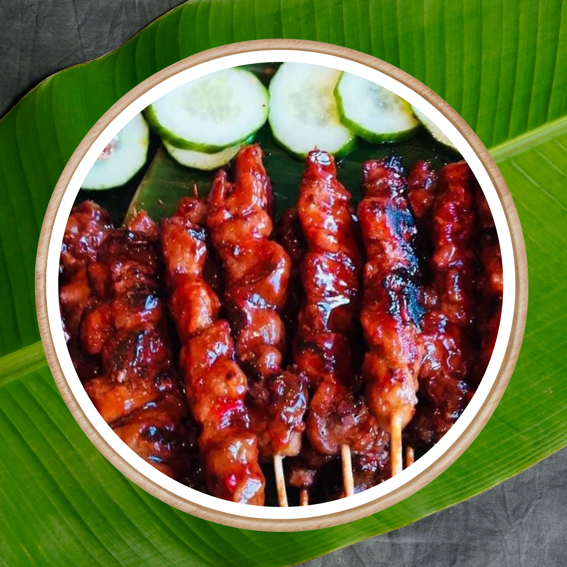 Pork BBQ (5pcs) - Grilled pork skewers marinated in sweet and savory Filipino sauce